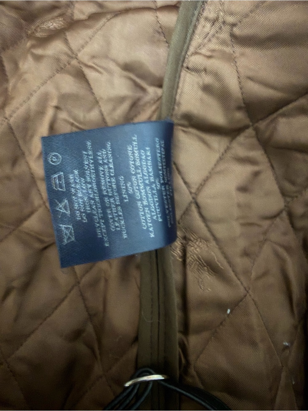 Classic Burberry Brown Quilted Barn Jacket with Burberry pattern collar - Picture 8 of 8